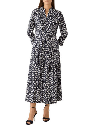 More & More Midi Καθημερινό Φόρεμα Σεμιζιέ Navy Μπλε 61813460-2375