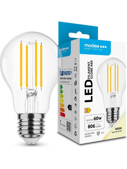 Modee LED Λάμπα Filament Globe A60 7W E27 4000K 806lm ERP