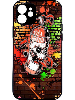 CUSTOM spray in wall - Realme Note 60 Premium σκληρή θήκη (πλαστικό υψηλής ποιότητας, high definition colors)