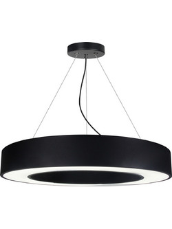 Aidonitsa DD-LM-0026 Κρεμαστό Φωτιστικό Οροφής Μονόφωτο LED με Φυσικό Λευκό Φως Μαύρο Φ60cm