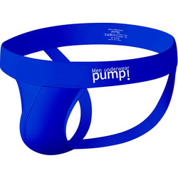 Pump Men's Sexy Cotton Jockstrap Blue