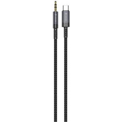 Καλώδιο Ήχου Devia EC620 Woven USB C σε 3.5mm 1m Ipure Μαύρο N66998