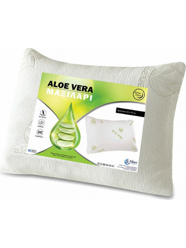 ALOE VERA ΠΛΕΚΤΟ μαξιλαρι fiber ΛΕΥΚΟ