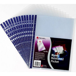 Rexel Ζελατίνα 12233 Blue Top (4 x 25τμχ) (12233BLT) (REX12233BLT)