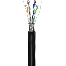 Goobay F/UTP Cat.5e Καλώδιο Δικτύου Ethernet 100m Black