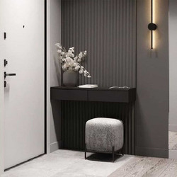 Estiatherm 3D Πάνελ τοίχου MDF Graphite 2800 x 100 x 18mm, No01PA.2200.726