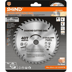 Shind Διαμαντοδισκος Κοπης Ξυλου Φ125 (SHI-94955) (SHI94955) - SHIND