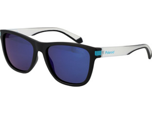Polaroid Eyewear PLD2138/S 0VK/5X Γυαλιά Ηλίου Τετράγωνα Κοκάλινα Μαύρα με Μπλε Polarized Φακό