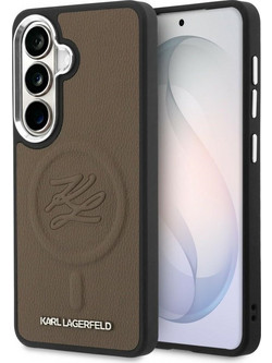 Karl Lagerfeld Embossed Ring Initials MagSafe Case Brown (Samsung Galaxy S26 Plus)