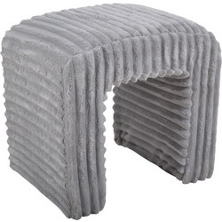 ΣΚΑΜΠΟ ΒΕΛΟΥΔΙΝΟ ΣΕ ΓΚΡΙ ΧΡΩΜΑ 43x35x41εκ. ANKOR 851836
