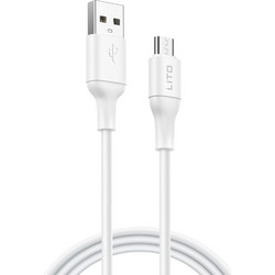 Lito - Καλώδιο δεδομένων (LD06V) - USB σε Micro-USB, 2.4A, PVC, 1m - Λευκό