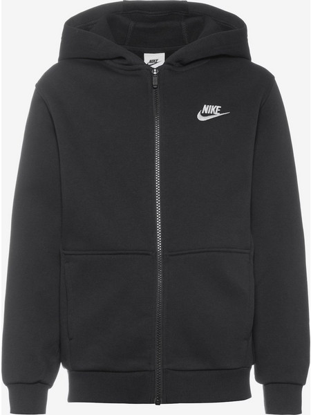Nike Παιδική Ζακέτα Φούτερ με Κουκούλα και Φερμουάρ Μαύρη FD2931-010