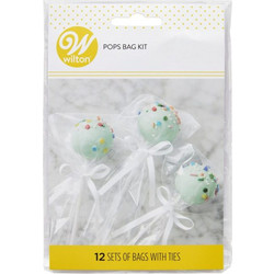 Σετ Σακουλάκια για Cake Pops & Γλειφιτζούρια 12τμχ (11 x 18 cm) - Wilton