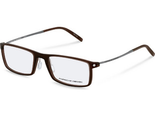 Porsche Design P8384 D Ανδρικός Σκελετός Γυαλιών Οράσεως Κοκάλινος Ασημί Μαύρος