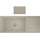 Crown Quadra Q-16 Ένθετος Νεροχύτης Γρανίτη Cappuccino 116x50cm