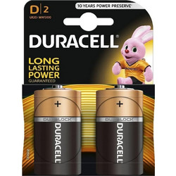 Duracell Alkaline D 2τμχ