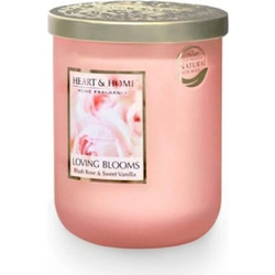 HEART and HOME Κερί Αρωματικό Heart & Home Loving Blooms 320g