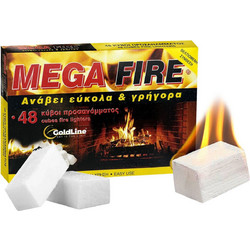 Προσάναμμα Λευκό Συσκ=48 Κύβοι 205 gr Homie 5792