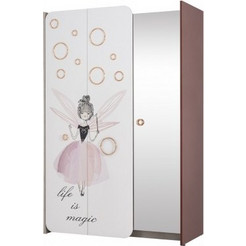 Ντουλάπα τρίφυλλη μελαμίνης Magic 20151 137Χ60Χ208cm