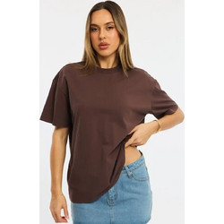 Γυναικεία oversized μπλούζα Kinzi σε καφέ απόχρωση