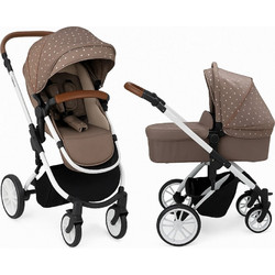 KikkaBoo Dotty Καρότσι Μωρού 2 σε 1 Brown