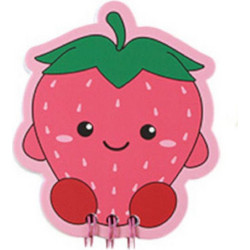 itotal Μπλοκάκι Σπιράλ 80φ. Fresh Vegetables 9.7x8.4cm Stella Strawberry