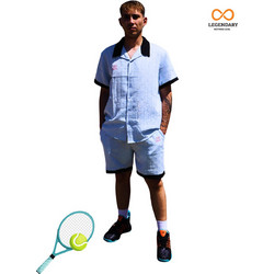 LEGENDARY PREMIUM TENNIS ΣΕΤ QUICK DRY SUPER BREATHABLE ΑΝΑΓΛΥΦΟ ΚΟΥΜΠΩΤΟ ΘΑΛΑΣΣΙ - Μπλε