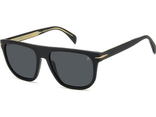 David Beckham DB7111S I46 Γυναικεία Γυαλιά Ηλίου Τετράγωνα Κοκάλινα Διαφανή με Καφέ Degradee Φακό