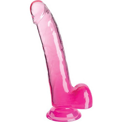 Pipedream King Cock 9" Ρεαλιστικό Dildo με Βεντούζα & Όρχεις 20.3cm Ροζ