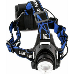 ATC Φακός Κεφαλής LED με Μέγιστη Φωτεινότητα 600lm EHL-ZOOM-5W-ALU
