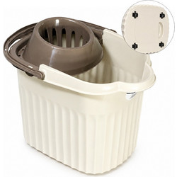 Κουβάς Σφουγγαρίσματος με Στίφτη Οβάλ STRIPED 15L Y-397 Viosarp 5206753054450