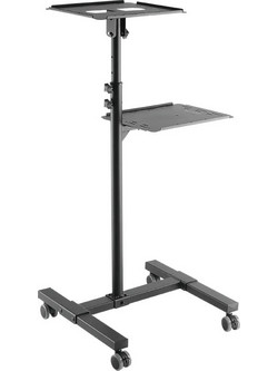 LogiLink Βάση Projector Δαπέδου Projector/Laptop Trolley BP0069 με Μέγιστο Φορτίο 10kg Μαύρη