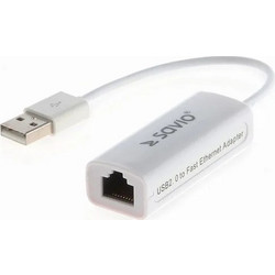 SAVIO CL-24 Ενσύρματος Ethernet USB Αντάπτορας Δικτύου 100Mbps
