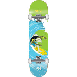 Enjoi Skateboard Surfs Up FP Green 8.25