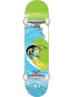 Enjoi Skateboard Surfs Up FP Green 8.25