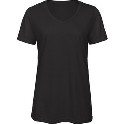 Γυναικείο T-Shirt Triblend με V λαιμόκοψη TW058 B&C Triblend /women Black