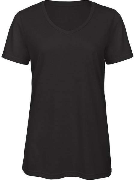 Γυναικείο T-Shirt Triblend με V λαιμόκοψη TW058 B&C Triblend /women Black