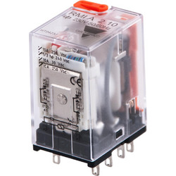 Ρελέ Τύπου Βάσης 8-Πόλων Σειράς RMIA 2 C/O 10A 250VAC/30VDC Τάση Πηνίου 24VAC
