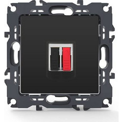 Aca Light PRIME ΠΡΙΖΑ ΗΧΕΙΩΝ ΜΟΝΗ ΜΕ ΚΛΙΠ ΠΛΑΣΤΙΚΗ MAT ΑΝΘΡΑΚΙ 36-230VAC IP20