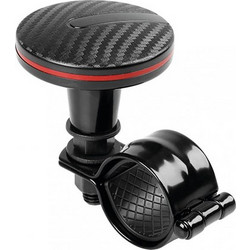 Lampa Τεμπέλης Τιμονιού Spinny Line 60mm για τιμόνια 30-37mm (Μαύρο Carbon με κόκκινη ρίγα)