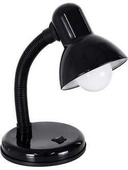 GLOBOSTAR(R) STUDENT 01530 Μοντέρνο Επιτραπέζιο Φωτιστικό Πορτατίφ με Ντουί 1 x E27 Μαύρο
