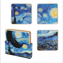 Σετ 4 Τεμαχίων Σουβέρ - Vincent Van Gogh The Starry Night Coasters