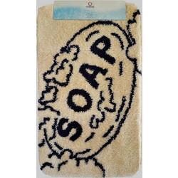 Χαλάκι Μπάνιου Soap - Εκρού 60x100 εκ
