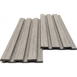 PS Panel τοίχου με 3D Πηχάκια 02 PIANO 12/122/2900mm GREY New Plan