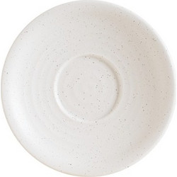 Πιατάκι Premium Vitrified για Φλιτζάνια φ16cm Μπεζ σειρά LIORA Ripple BONNA Σετ 12 c547329