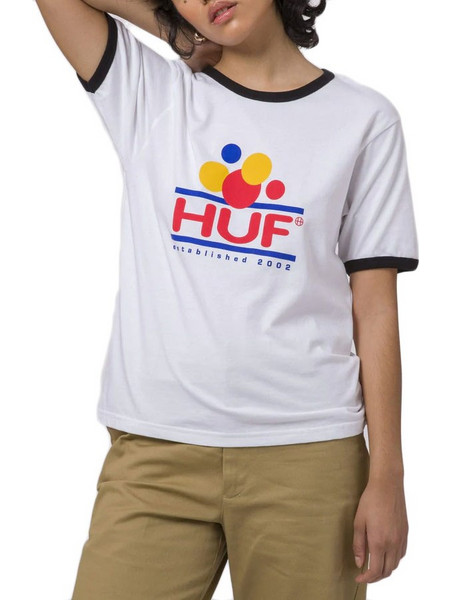 HUF FUN RINGER TEE WHITE