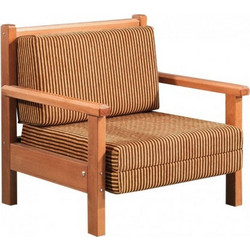 Bistro Πολυθρόνα Κρεβάτι Ξύλινη 84x85x83εκ