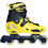 Micro Infinite Inline Αυξομειούμενα Rollers Ενηλίκων Μαύρα Κίτρινα