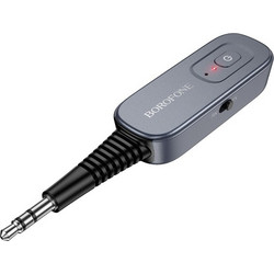 Borofone BC51 Clear Way Aux Δέκτης Πομπός Ήχου Bluetooth Γκρι