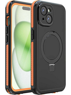 Waterproof case with touchable screen Telesin for iPhone 15